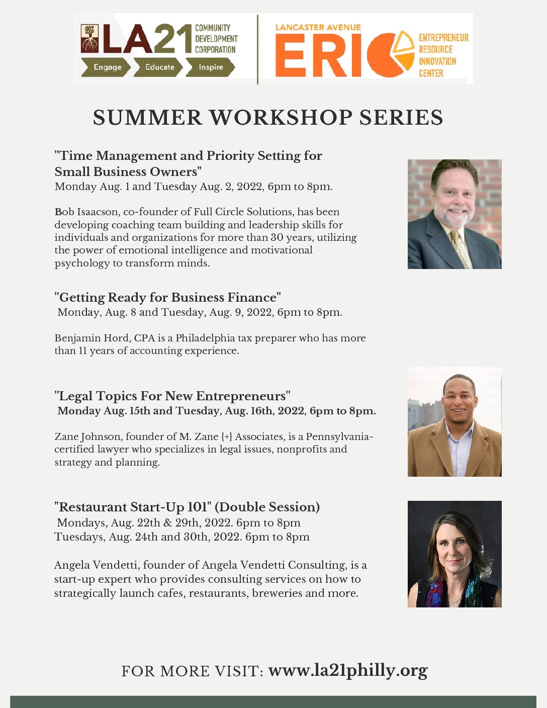 Summer Workshop Series: “Time Management and Priority Settings for Small Business Owners” with Bob Isaacson (Part 2)