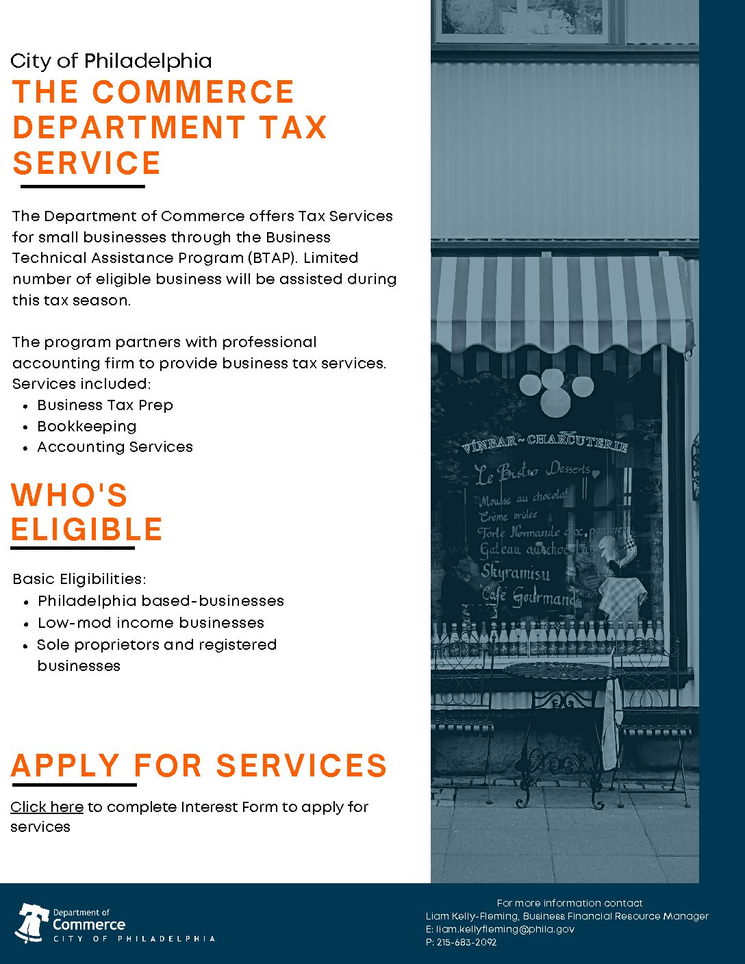 City of Philadelphia Introduces Commerce Department Tax Service