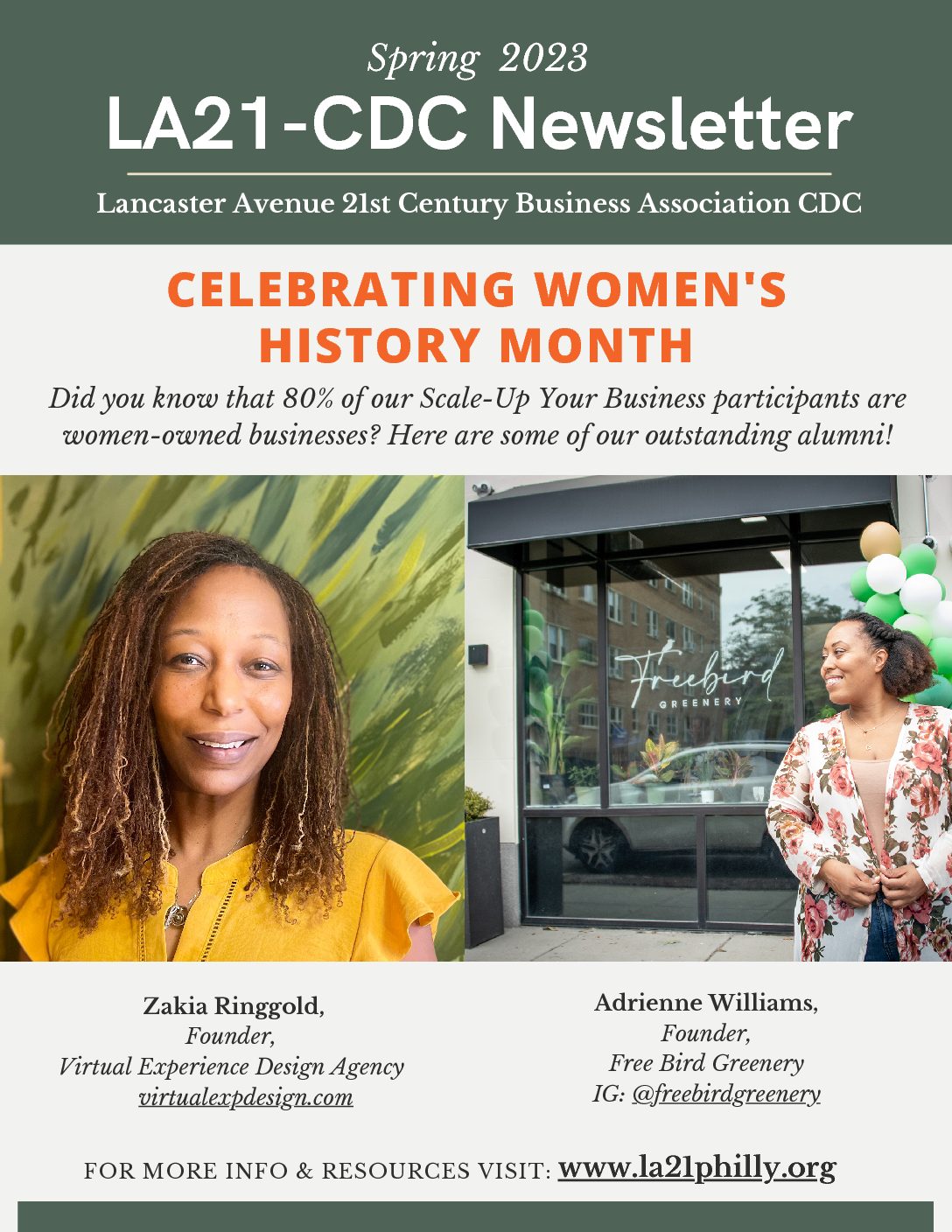 Spring 2023 Newsletter – Celebrating Women’s History Month